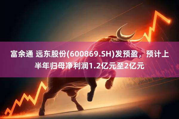 富余通 远东股份(600869.SH)发预盈，预计上半年归母净利润1.2亿元至2亿元
